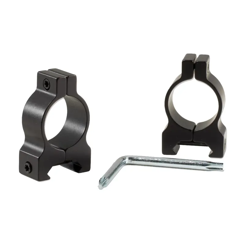 Weaver-Style Gloss Finish Scope Rings – 1-Inch Diameter, Intermediate Height 1