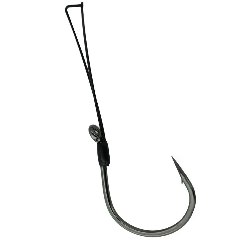 Weedless Finesse Wide Gap Hook – Size 3/0, Non-Reflective Black, Pack Of 4 1