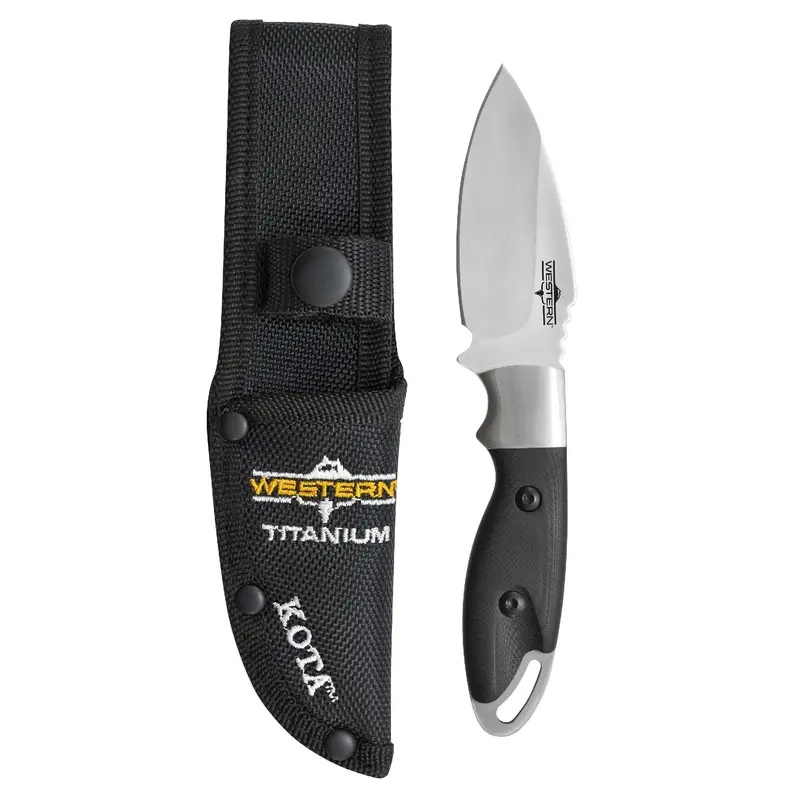 Western Kota Hunting Knife — 3.25" Drop Point Blade, Full Tang, G10 Handle 1