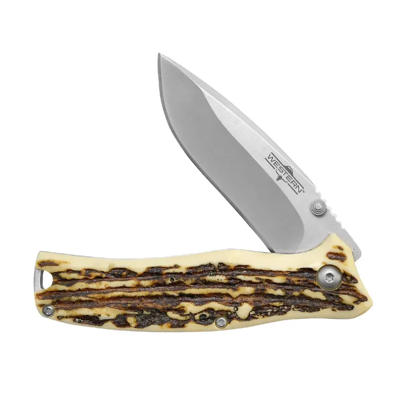 Western Pronto Edc Knife — 3" Drop Point Blade, Delrin Handle 1