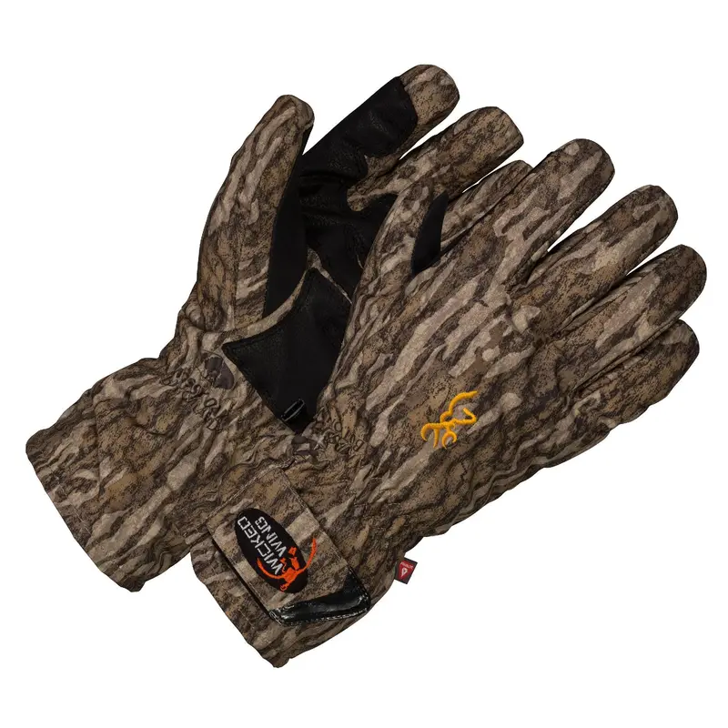 Wicked Wing Insulated Hunting Gloves – Mossy Oak Bottomlands Camo, Large 1
