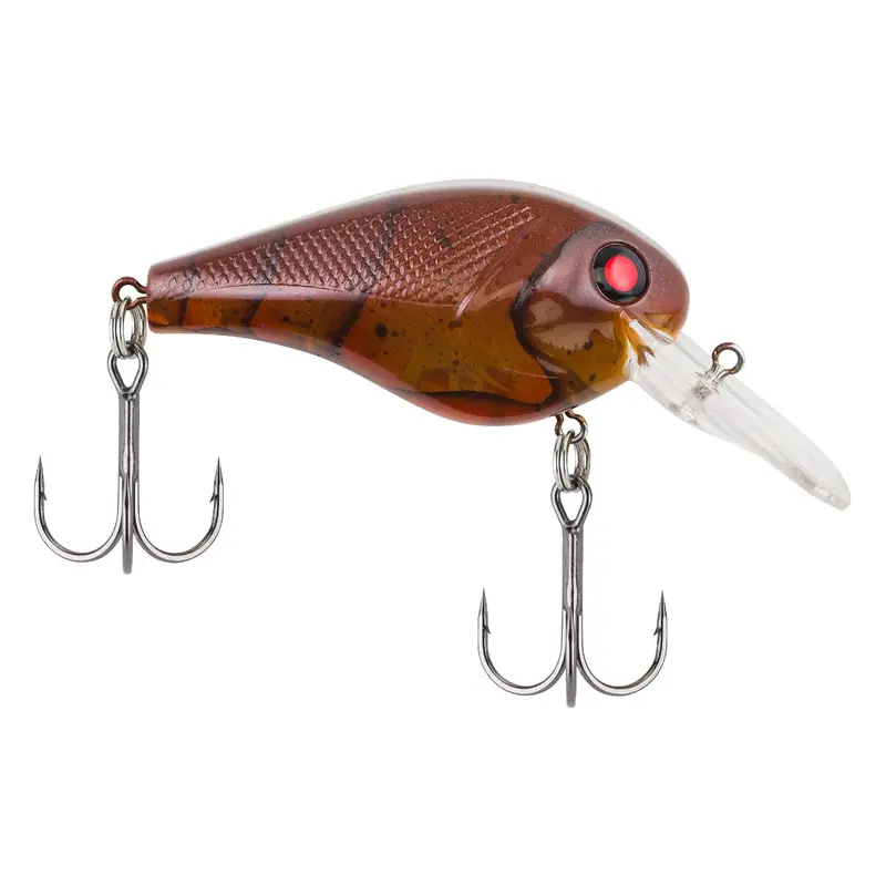 Wild Thang Hard Swimbait – 2.25" Long, 6–9 Ft Diving Depth, Dual Hooks, Ghost Brown Craw Finish 1