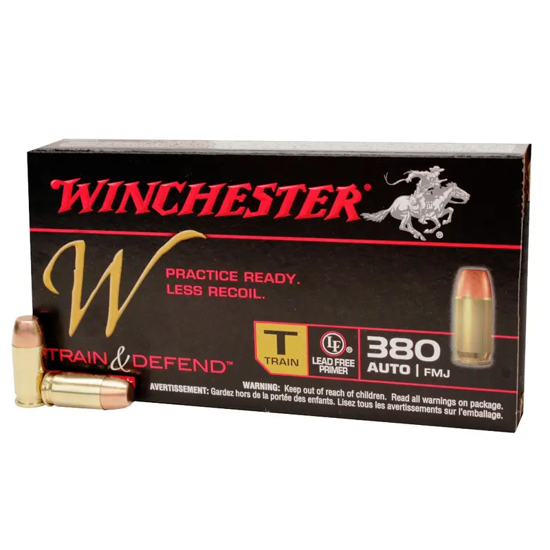 Win3Gun .380 Acp Training Ammo – 95-Grain Full Metal Jacket, Low-Recoil, Box Of 50 1