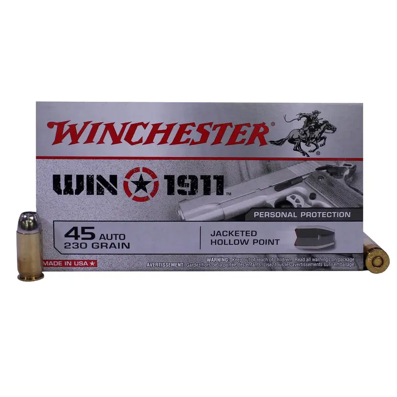 Winchester .45 Acp 230-Grain Jhp Ammo – Box Of 50 1