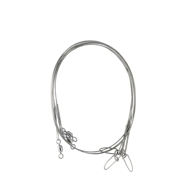Wire-Wound Steelon Leaders — 6" Length, 30 Lb Test, Bright Finish (Pack Of 3) 1