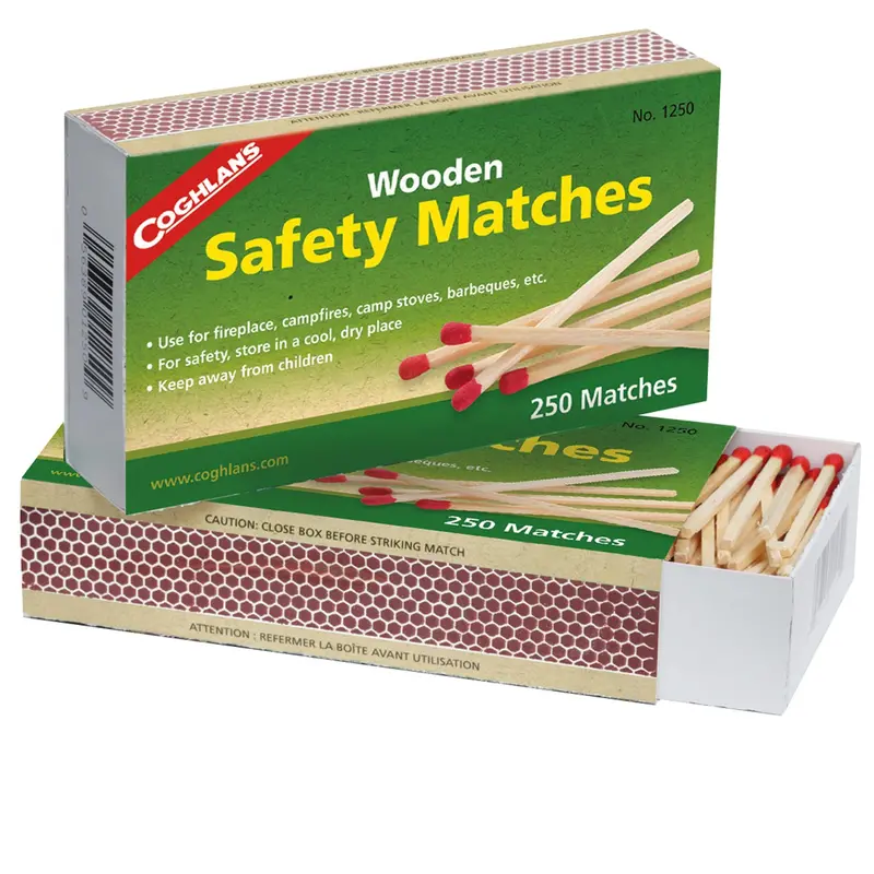 Wooden Safety Matches – Classic Strike-On-Box Ignition 1