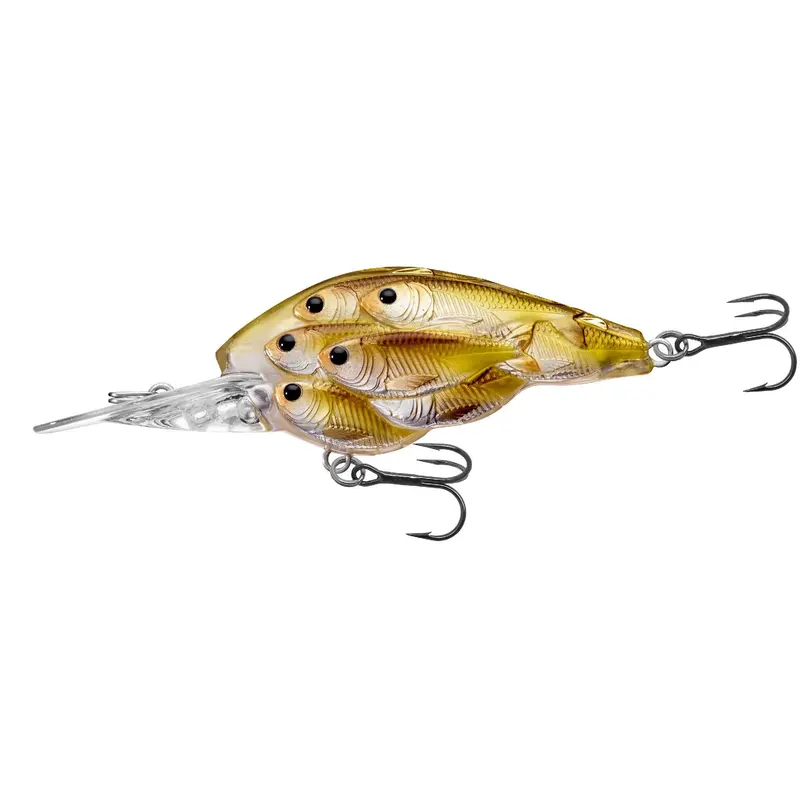 Yearling Baitball Crankbait – Pearl-Olive Shad Finish, 2.375", #4 Hook, 7–8 Ft Dive Depth 1