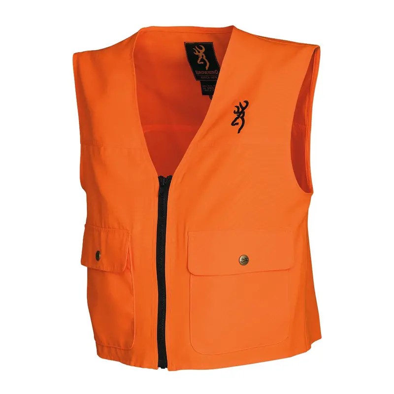 Youth Blaze Orange Safety Vest – Large Fit For Junior Hunters 1
