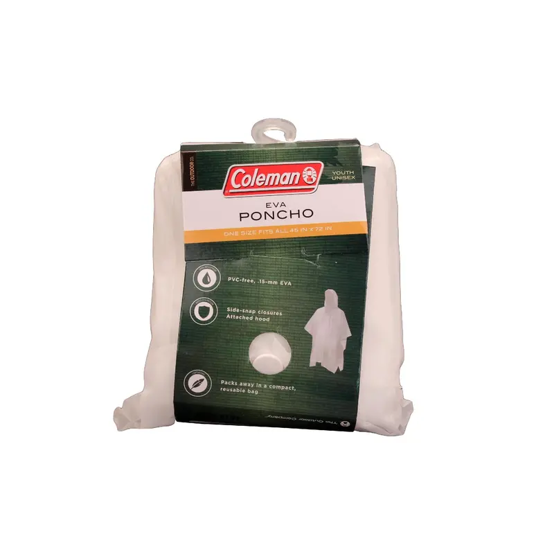 Youth Eva Poncho – 15Mm Clear Waterproof Emergency Rain Cover 1