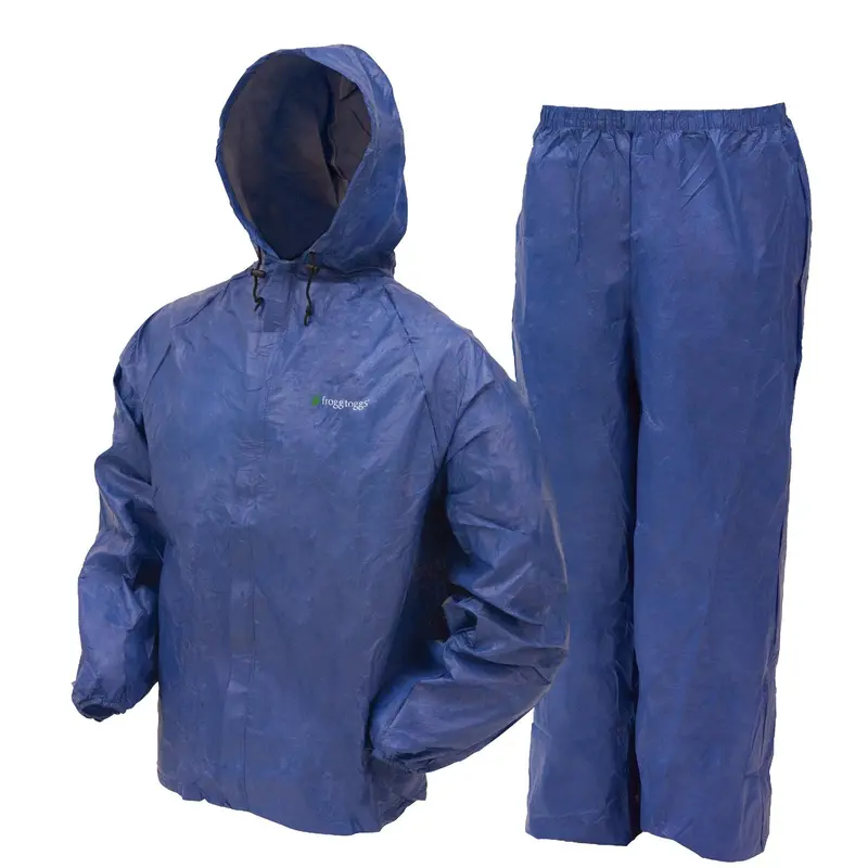 Youth Ultra-Light Rain Suit – Blue, Size Large 1