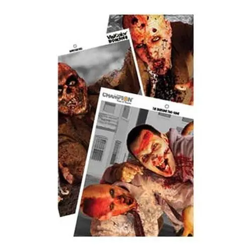 Zombie-Themed Visicolor Targets – 12" X 18", 6-Pack Variety Set 1